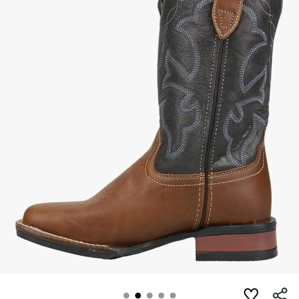 ROPER Unisex Kids Western‎ Square Toe Boot size 7-Big Kid/ Womens 8.5